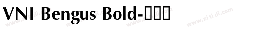 VNI Bengus Bold字体转换
